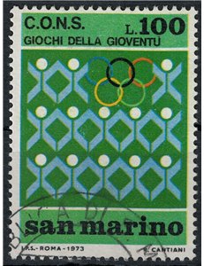 SAN MARINO 1973 Giochi della gioventù us