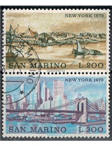 SAN MARINO 1973 Vedute di New York 2v us