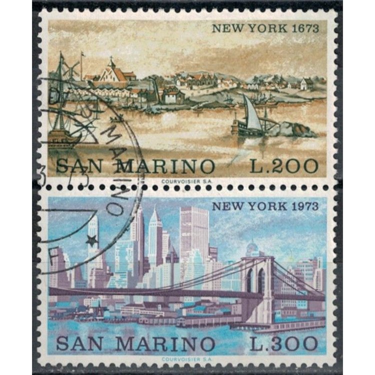 SAN MARINO 1973 Views of New York 2v us