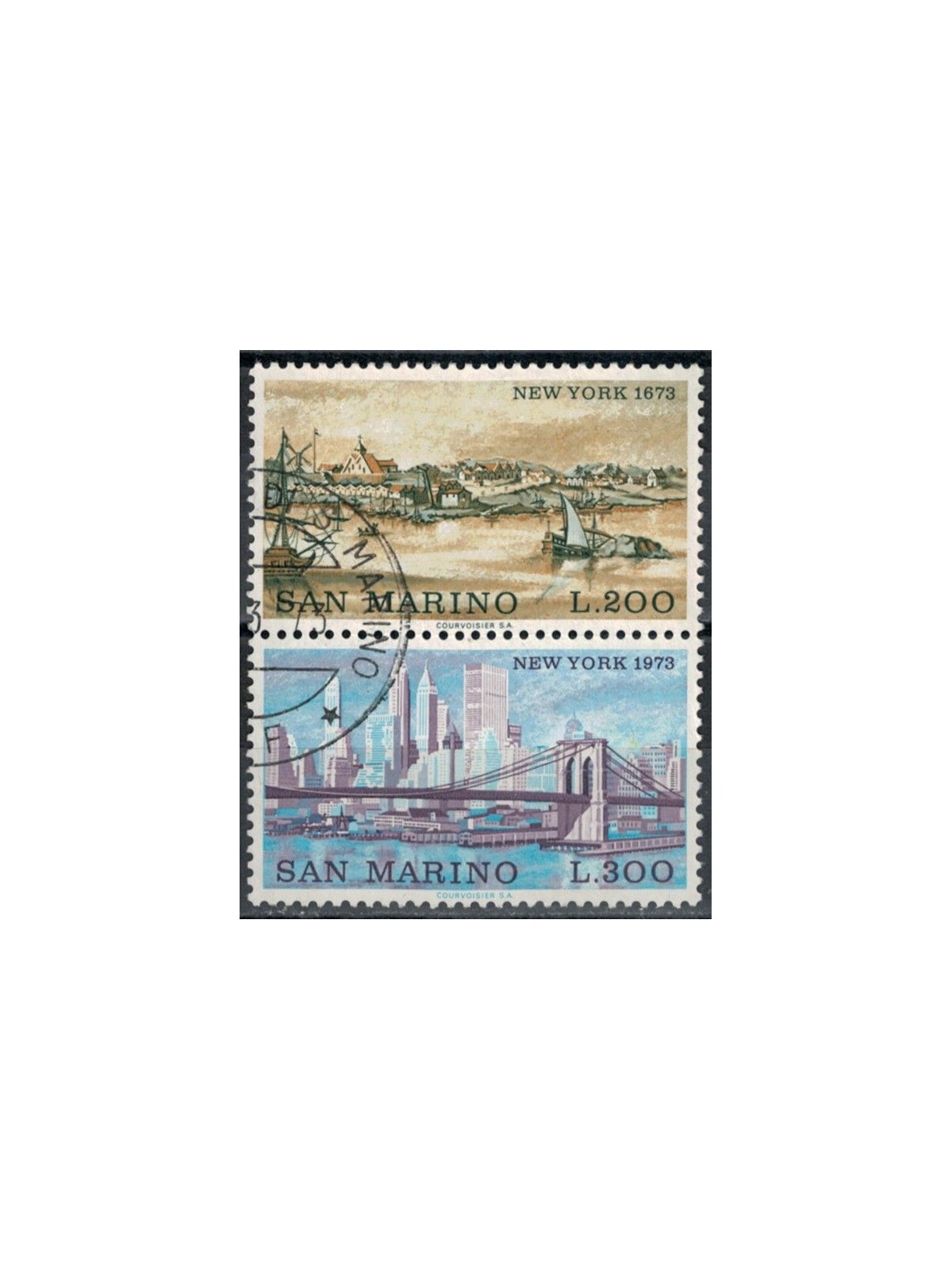 SAN MARINO 1973 Views of New York 2v us