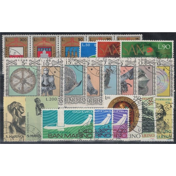 SAN MARINO 1974 Complete year 24v us