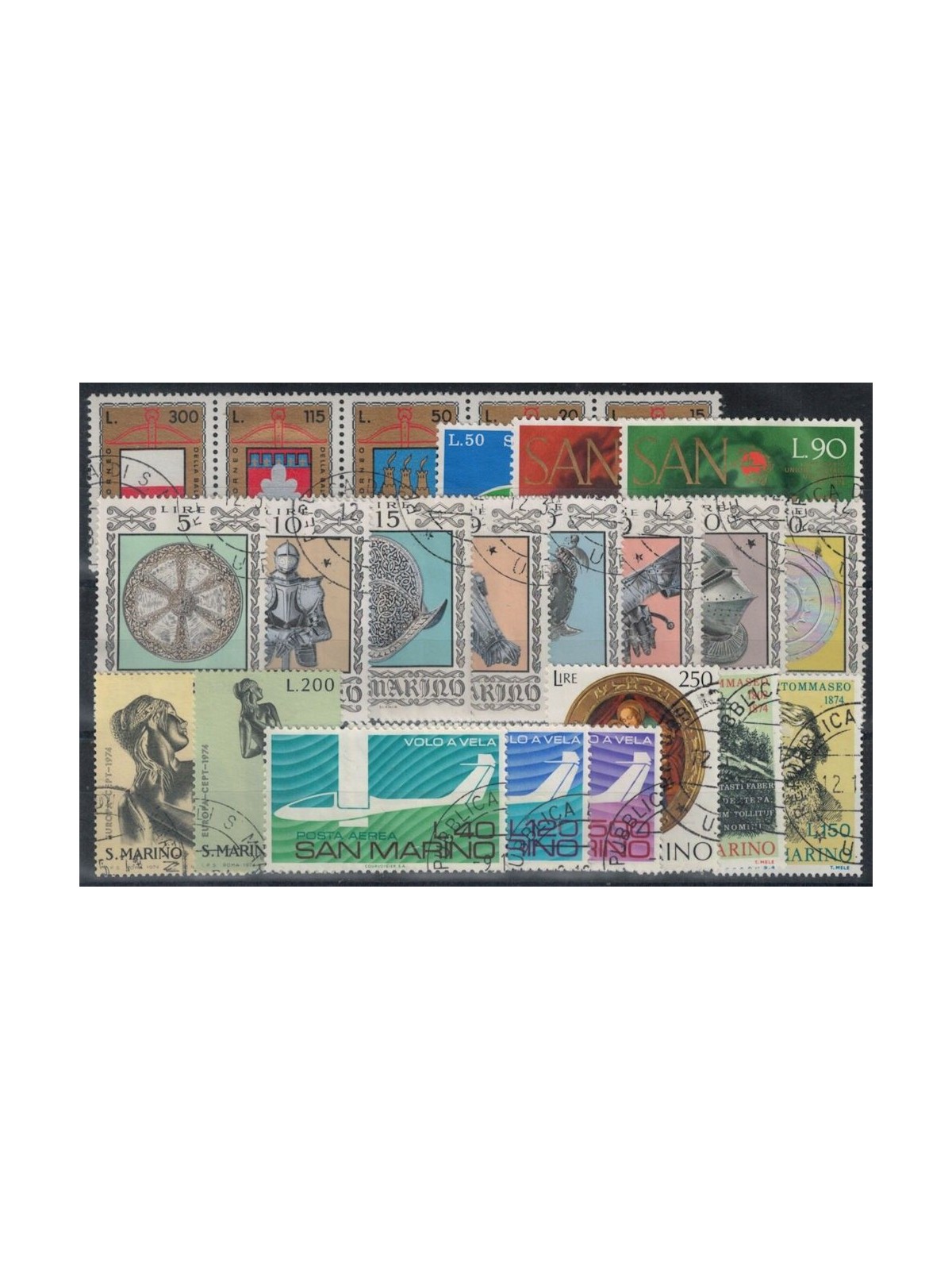 SAN MARINO 1974 Complete year 24v us