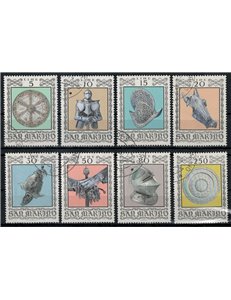 SAN MARINO 1974 Ancient Armor and Weapons 8v us