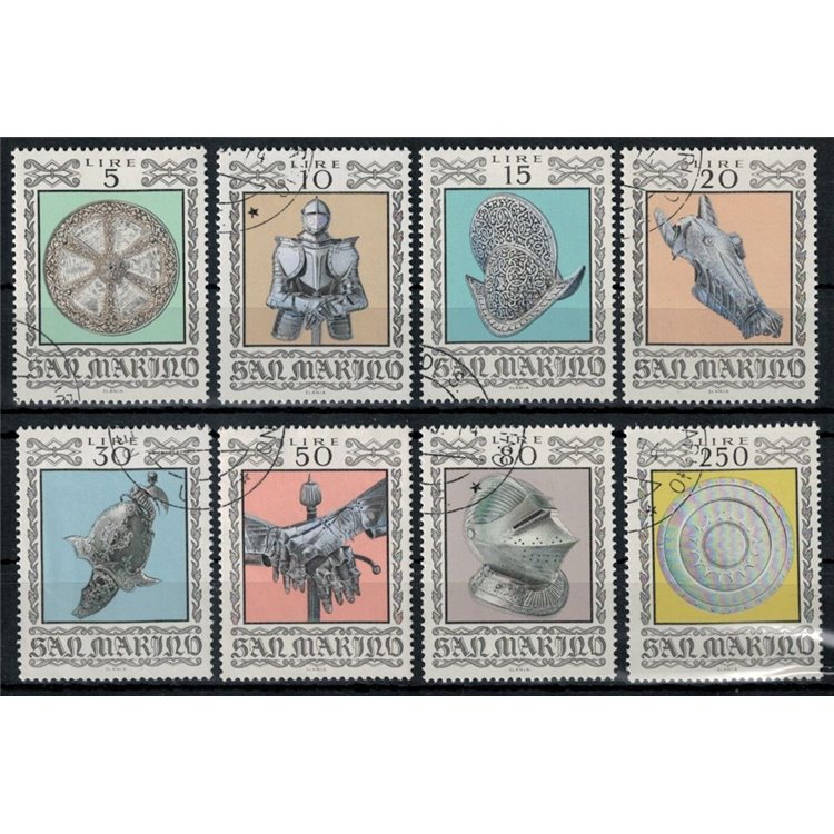 SAN MARINO 1974 Armature e armi antiche 8v us