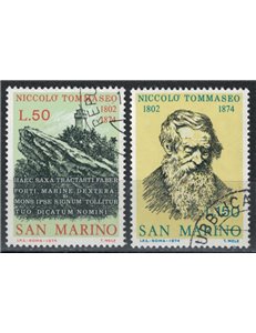 SAN MARINO 1974 Niccolò Tommaseo 2v us