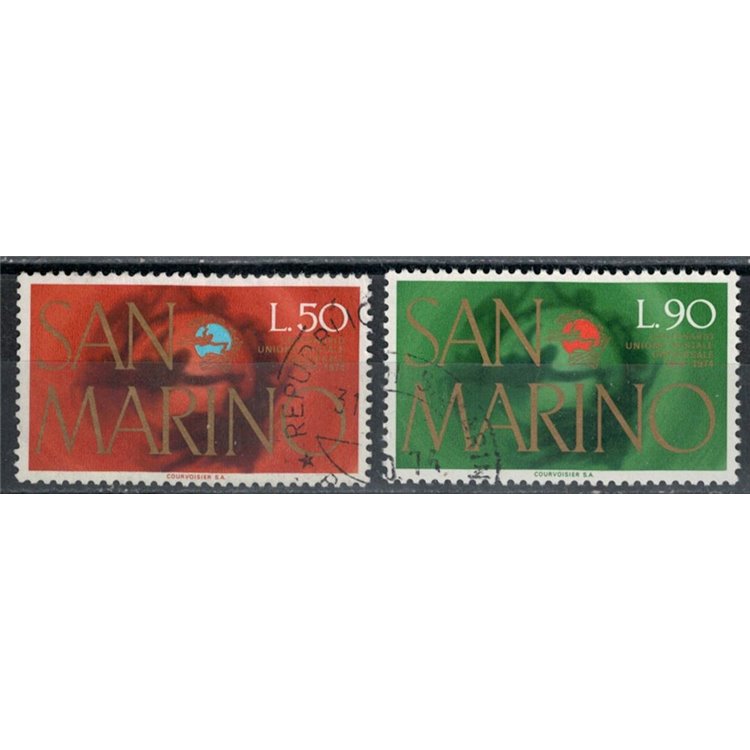 SAN MARINO 1974 Centenario UPU 2v us