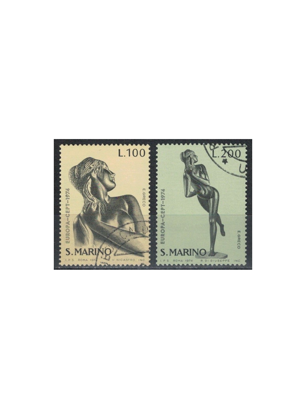 SAN MARINO 1974 Europa 2v us