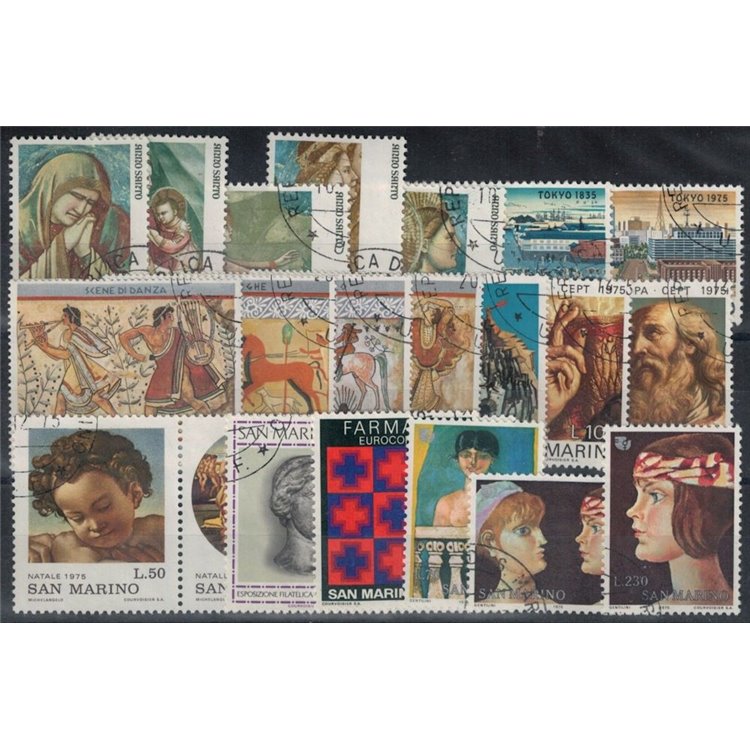SAN MARINO 1975 Complete Year 22v us