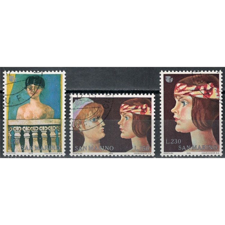 SAN MARINO 1975 International Women's Year 3v us