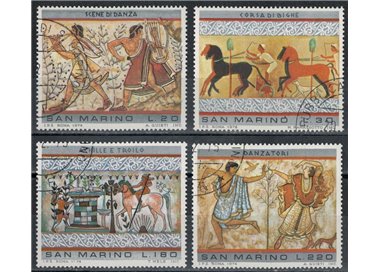 SAN MARINO 1975 Etruscan painting 4v us