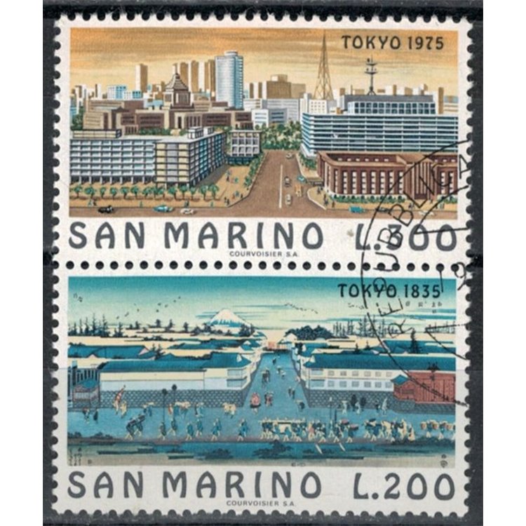 SAN MARINO 1975 Vedute di Tokyo 2v us