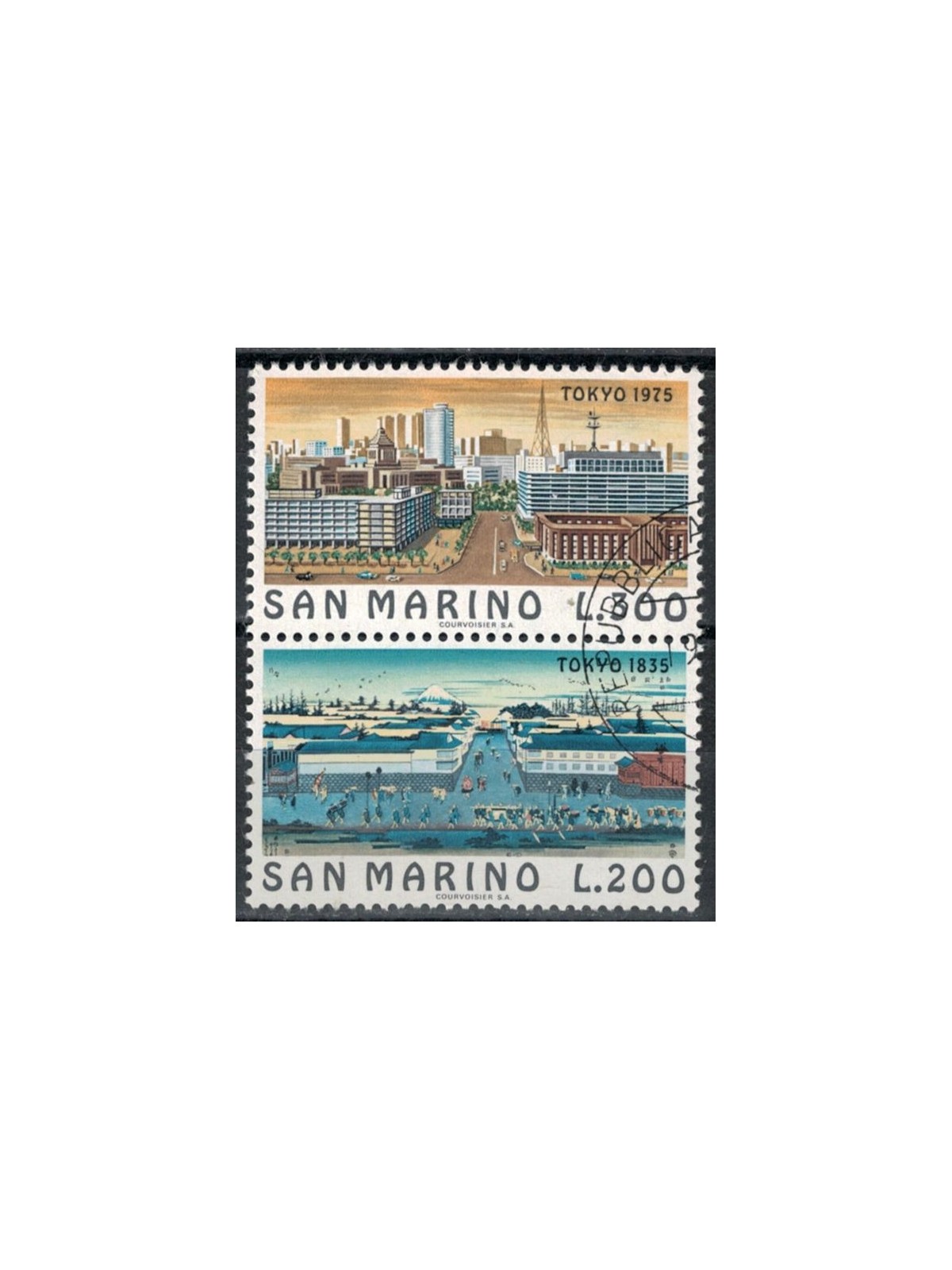 SAN MARINO 1975 Vedute di Tokyo 2v us
