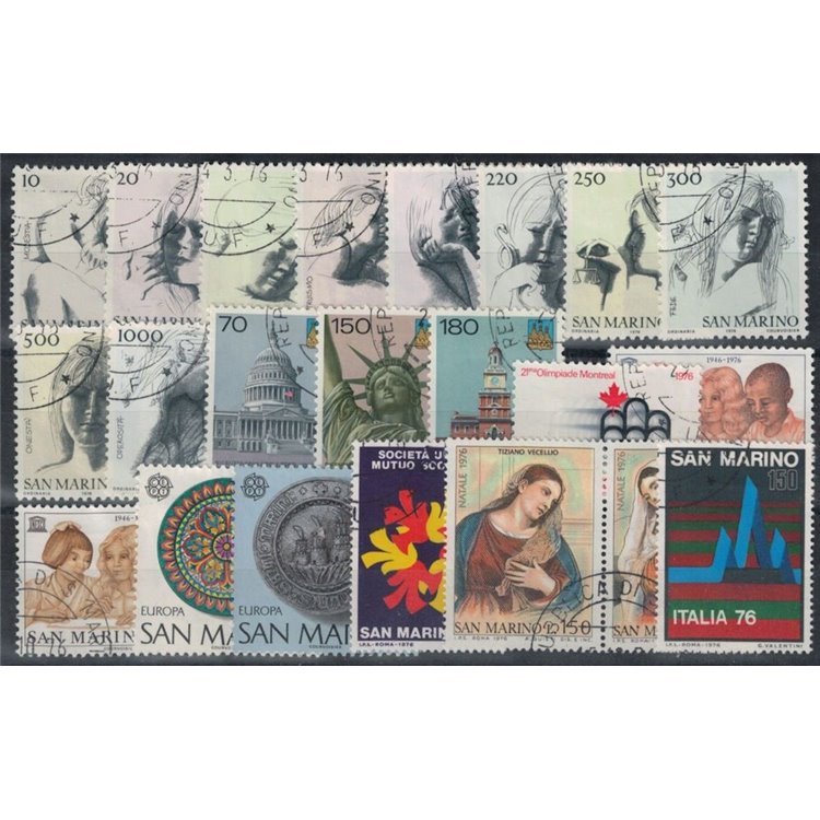 SAN MARINO 1976 Complete Year 22v US