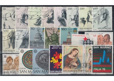 SAN MARINO 1976 Complete Year 22v US