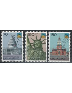 SAN MARINO 1976 Bicentennial of the United States 3v us