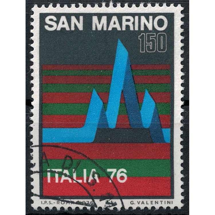 SAN MARINO 1976 Esposizione mondiale di filatelia us