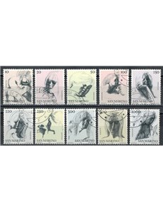 SAN MARINO 1976 Le virtù civili 10v us