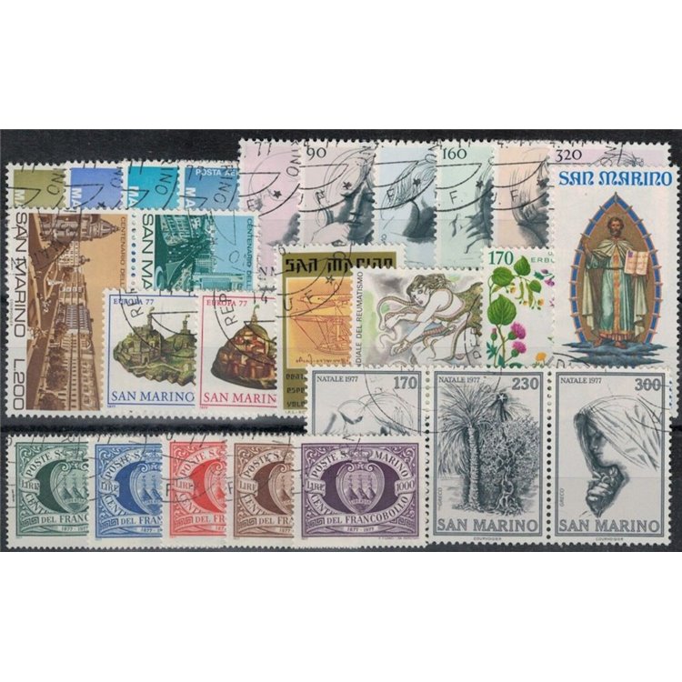 SAN MARINO 1977 Complete Year 26v us