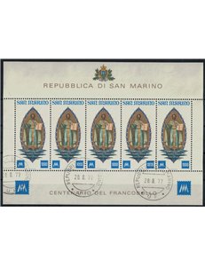 SAN MARINO 1977 Centenario del francobollo BF us