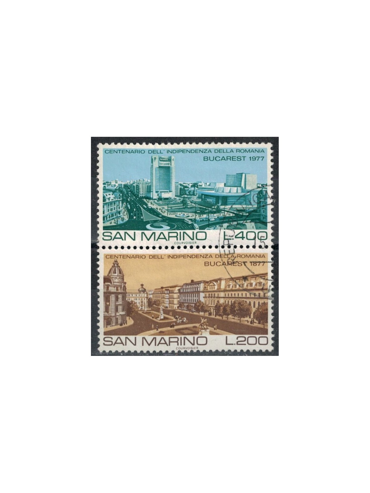 SAN MARINO 1977 Independence of Romania 2v us