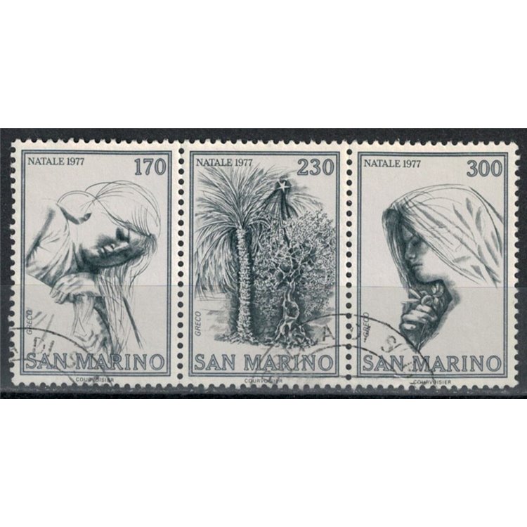 SAN MARINO 1977 Natale 3v us