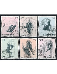 SAN MARINO 1977 Le virtù civili 6v us