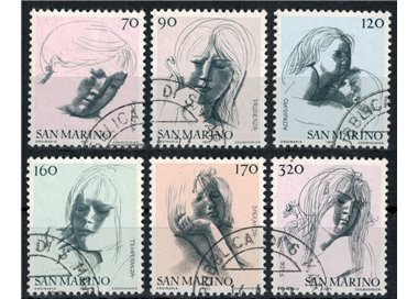 SAN MARINO 1977 The civil virtues 6v us