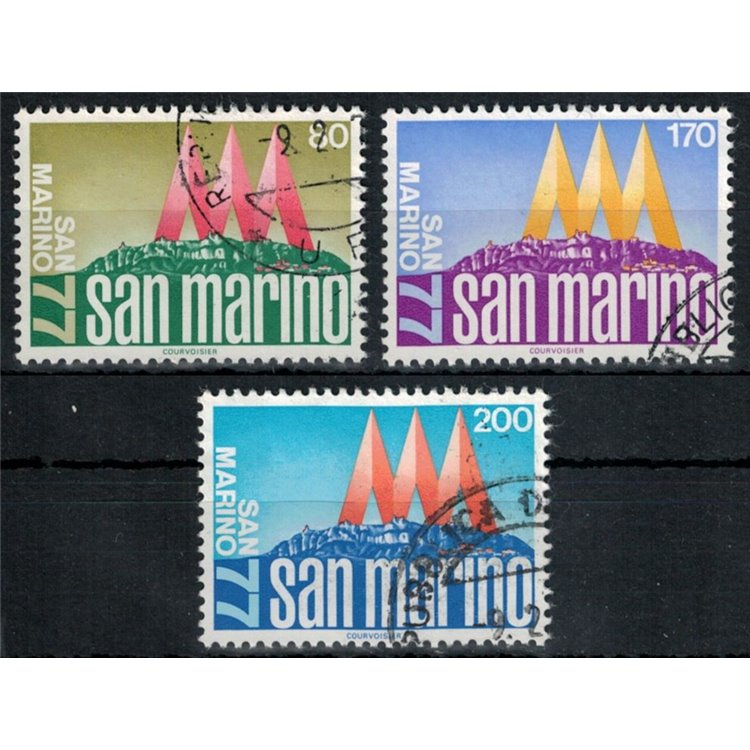 SAN MARINO 1977 Manifestazioni filateliche 4v us