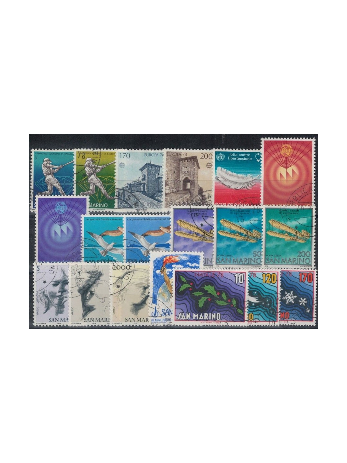 SAN MARINO 1978 Annata completa 19v us