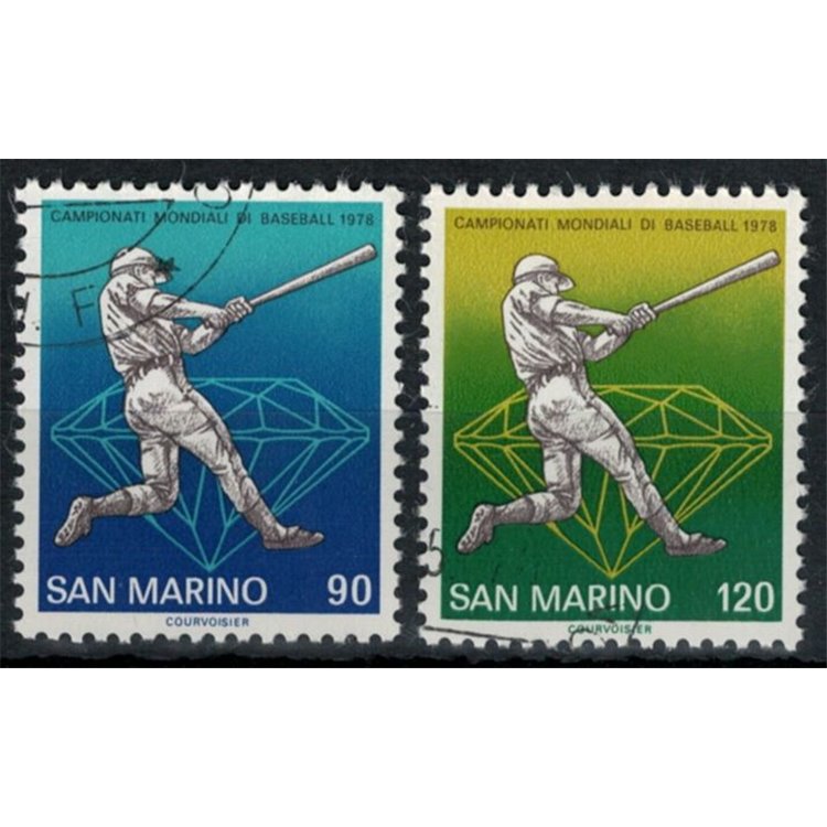 SAN MARINO 1978 Campionati mondiali di baseball 2v us