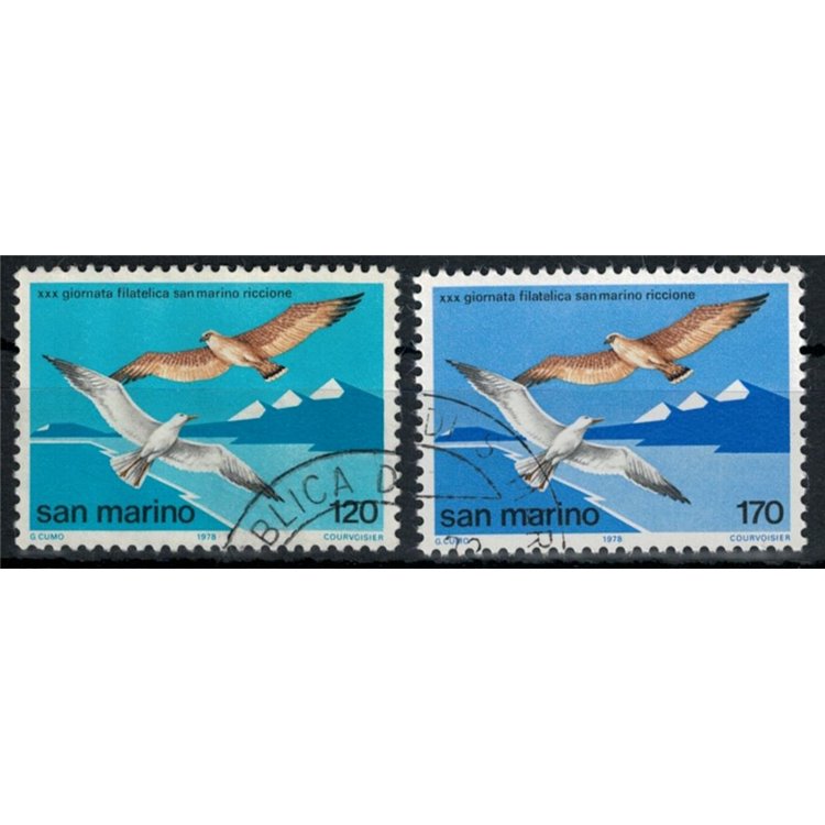 SAN MARINO 1978 Fiera del francobollo 2v us