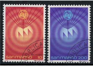 SAN MARINO 1978 Telecommunications Day 2v us