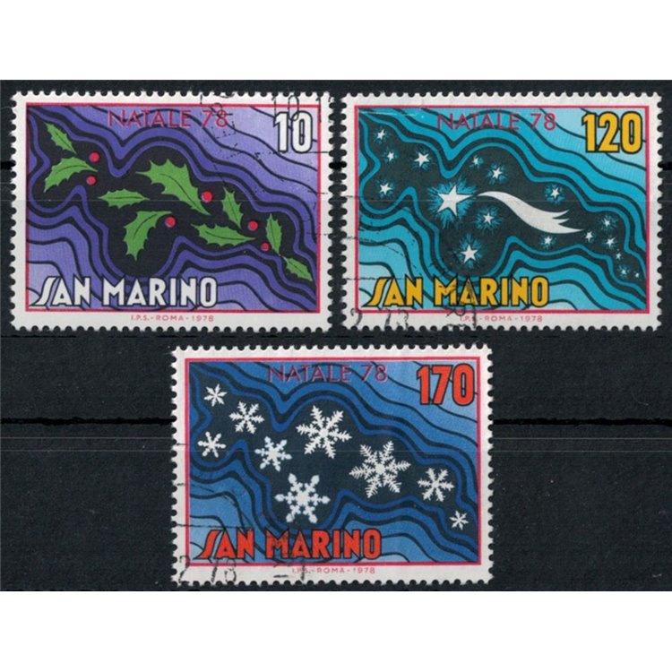 SAN MARINO 1978 Christmas 3v us