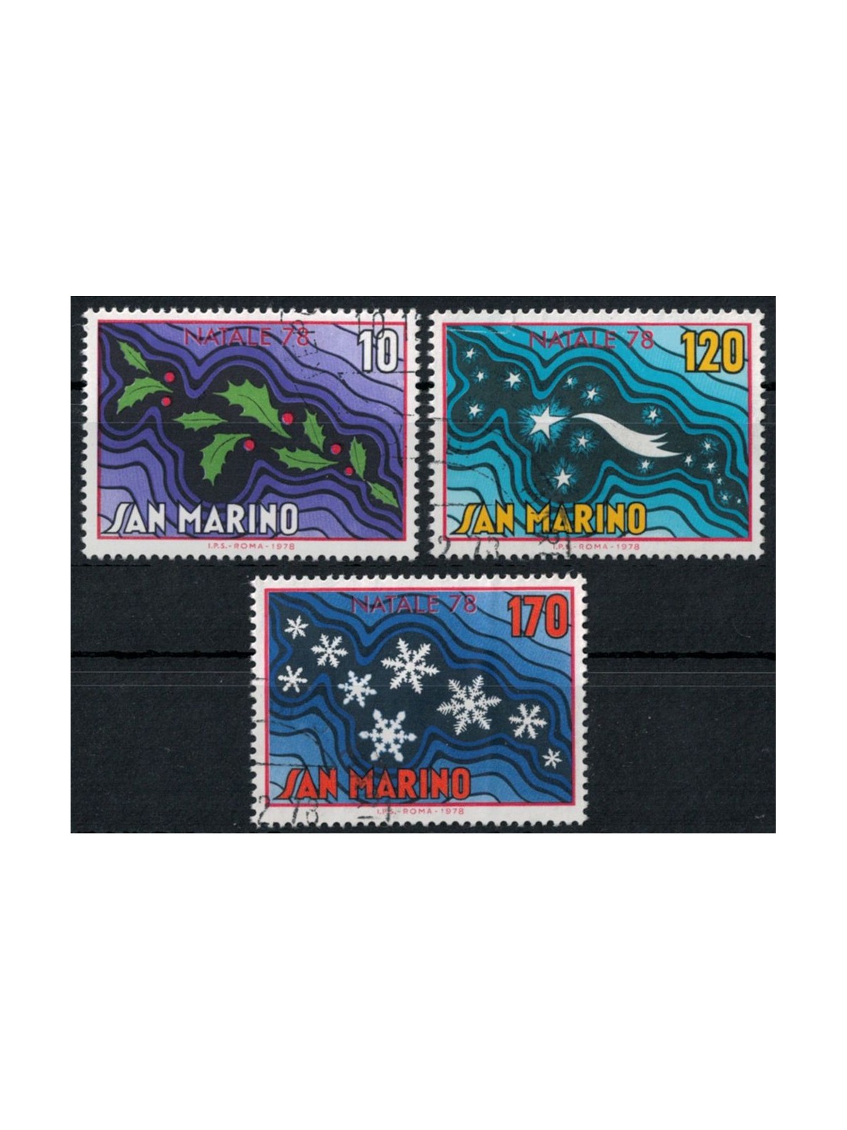 SAN MARINO 1978 Natale 3v us