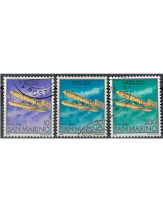 SAN MARINO 1978 Posta aerea 3v us