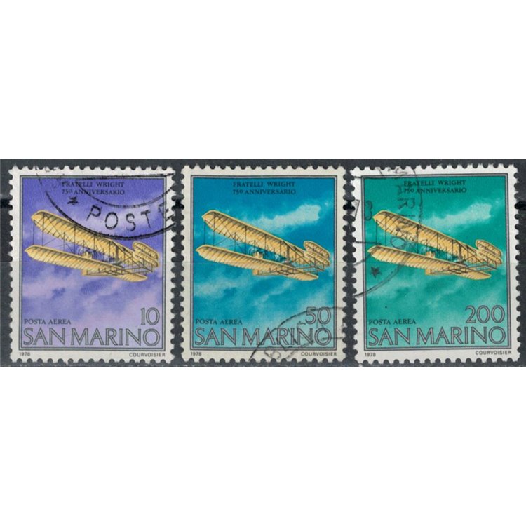 SAN MARINO 1978 Airmail 3rd US