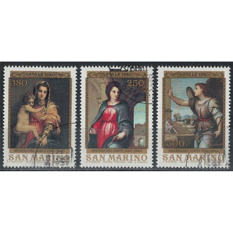 SAN MARINO 1980 Natale 3v us