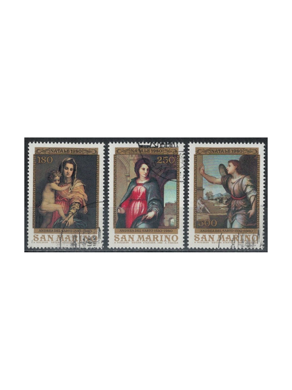 SAN MARINO 1980 Christmas 3v us