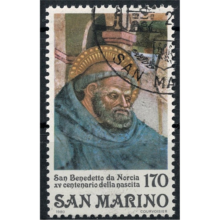 SAN MARINO 1980 Saint Benedict of Norcia us