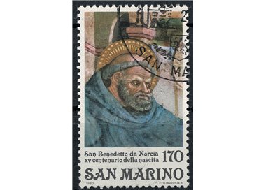 SAN MARINO 1980 Saint Benedict of Norcia us