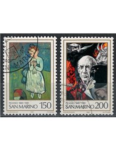 SAN MARINO 1981 Pablo Picasso 2v us