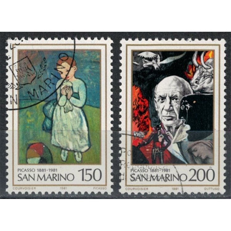 SAN MARINO 1981 Pablo Picasso 2v us