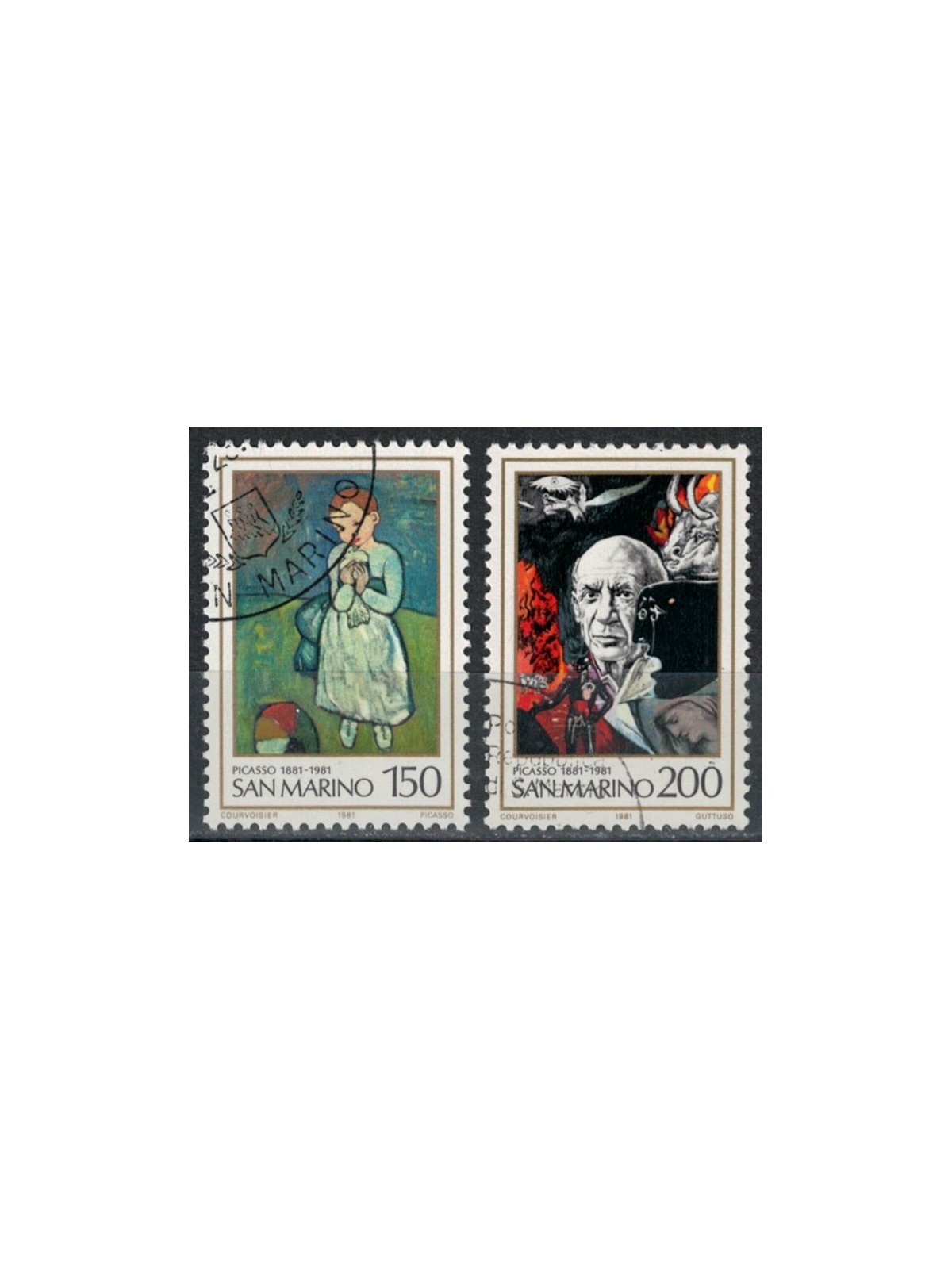 SAN MARINO 1981 Pablo Picasso 2v us