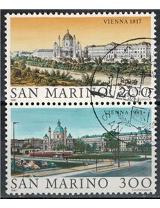 SAN MARINO 1981 Vedute di Vienna 2v us