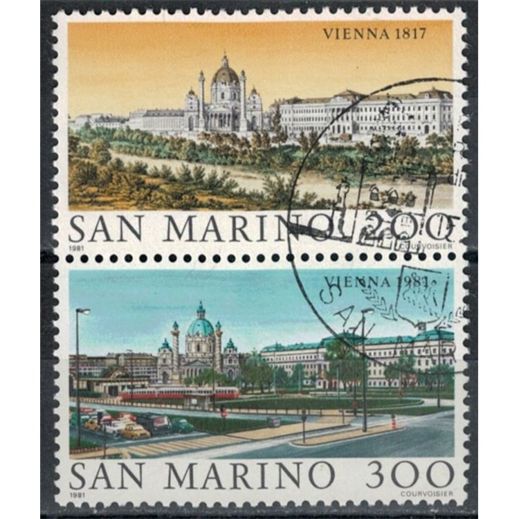 SAN MARINO 1981 Views of Vienna 2v us