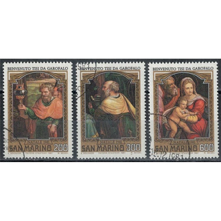 SAN MARINO 1981 Natale 3v us