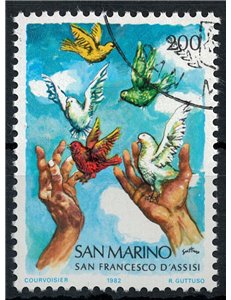 SAN MARINO 1982 Saint Francis of Assisi us