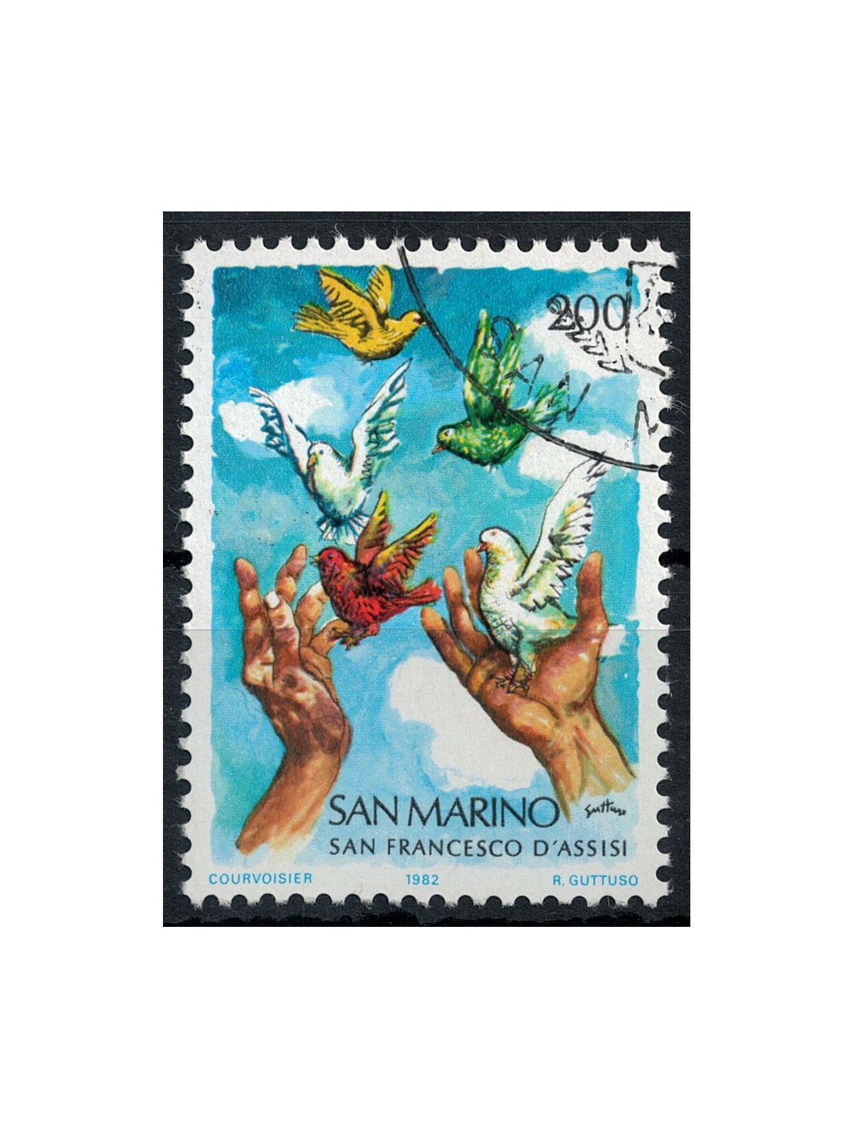 SAN MARINO 1982 Saint Francis of Assisi us