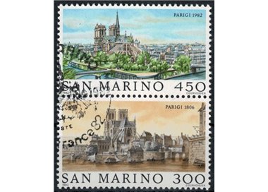 SAN MARINO 1982 Views of Paris 2v us
