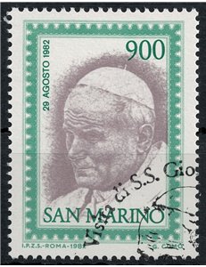 SAN MARINO 1982 Visita del Papa us